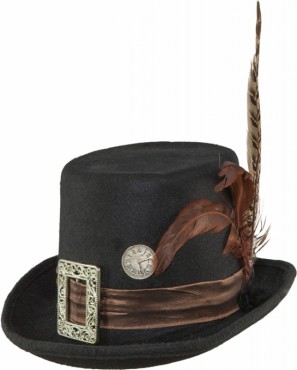 CILINDER STEAMPUNK Z DEKORACIJO